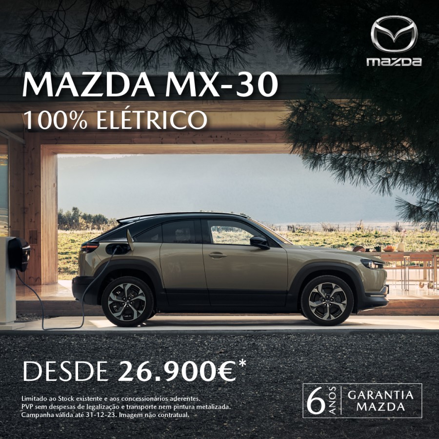 Um MX-30 100% eléctrico por 26.900 euros? Sim, é possível, com a nova Campanha Mazda